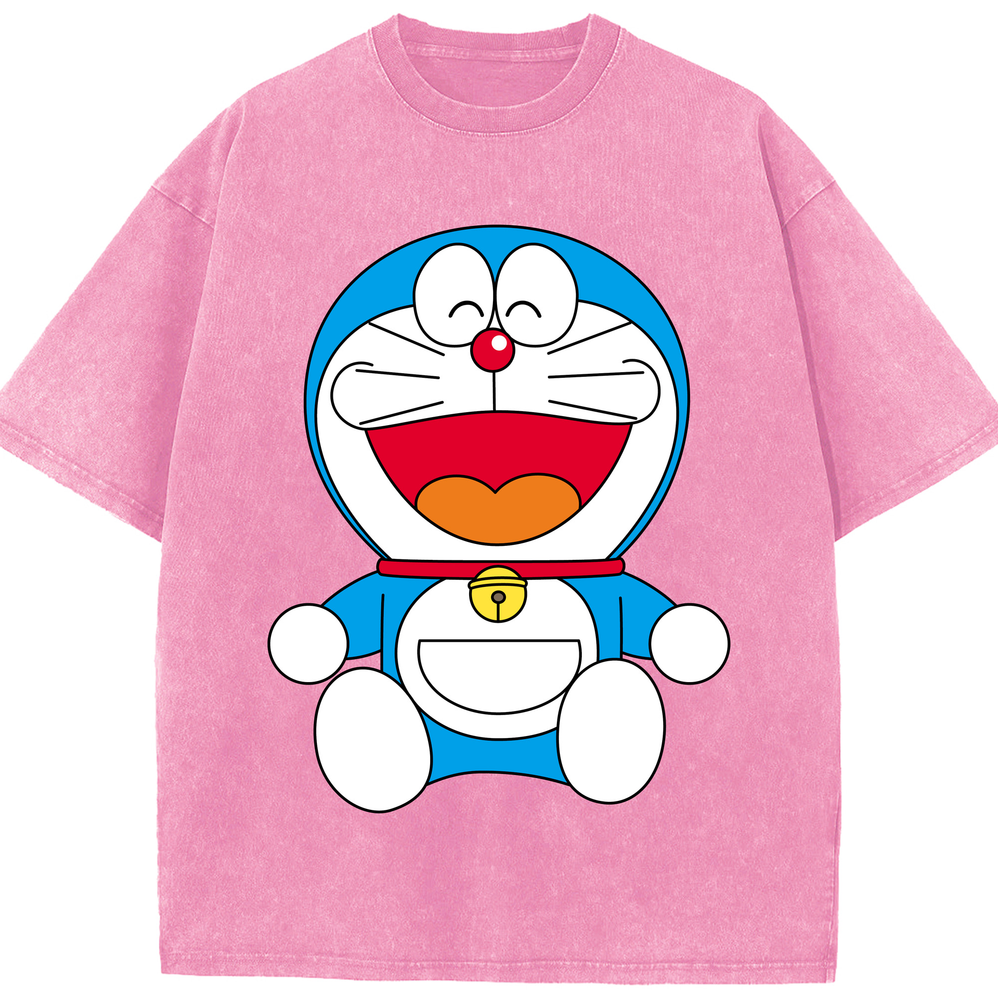 （画像用） ドラえもん Doraemon 綿100% ヴィンテージ風 半袖Tシャツ（フロントプリント）